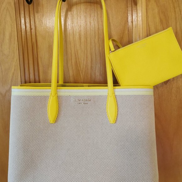 Kate Spade New York All Day Large Rattan Tote - Picture 2 of 9